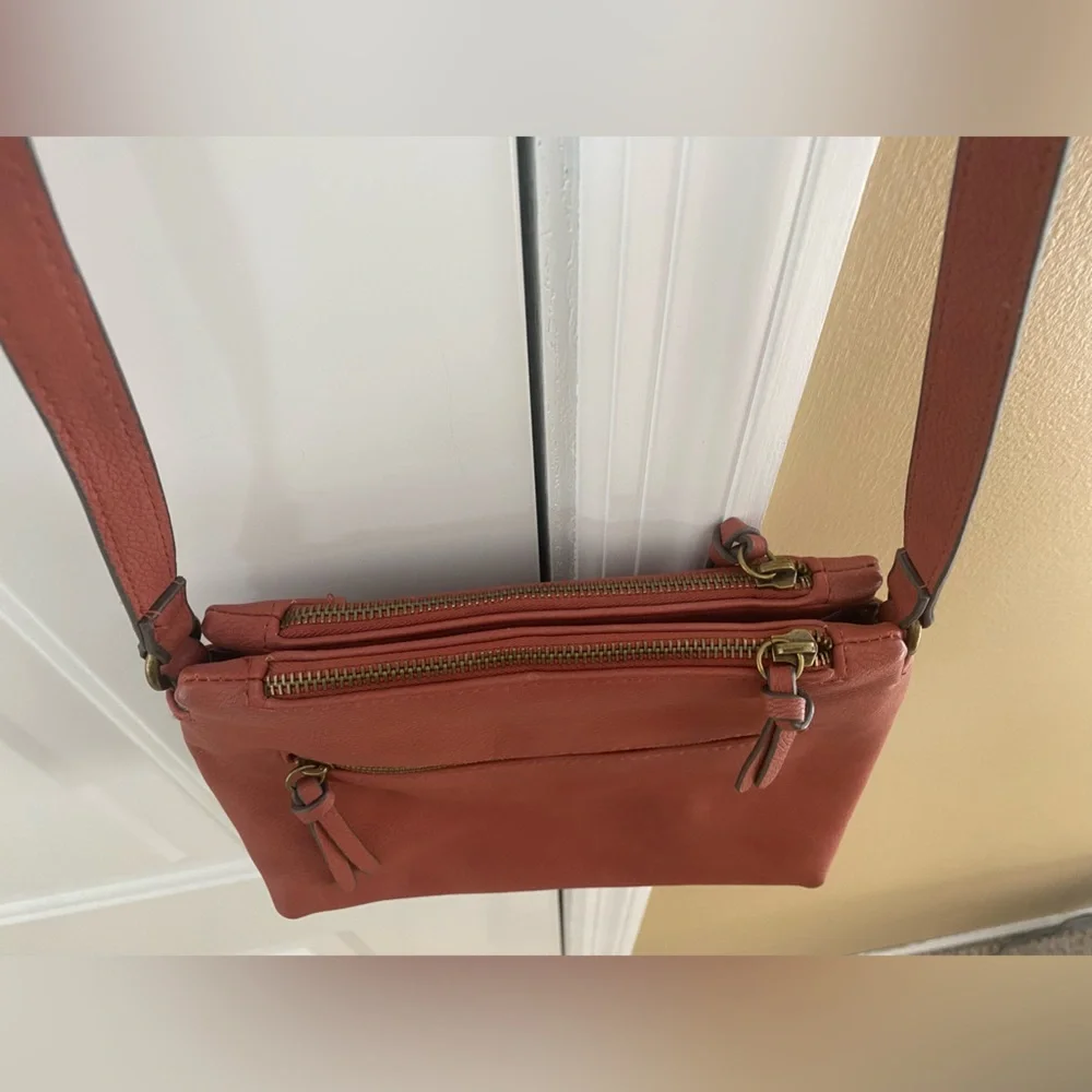 Sonoma Crossbody Purse Rust Red/Brown NWOT - Picture 6 of 16